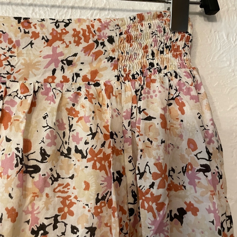 Free People Pretty Daze Ivory Floral Print Maxi Skirt - Picture 6 of 9